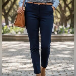 Banana Republic Sloan Fit Size 2 Navy Slim Fit Ankle Dress Pant